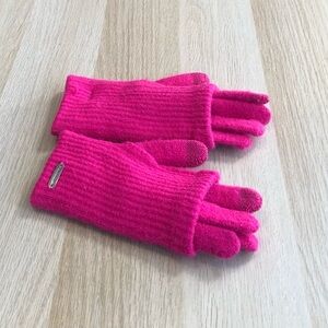 Steve Madden Winter Gloves Pink Cuffed Outwear Womens One Size